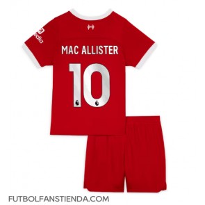 Liverpool Alexis Mac Allister #10 Primera Equipación Niños 2023-24 Manga Corta (+ Pantalones cortos)
